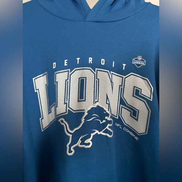 NFL Men’s Detroit Lions Blue Hoodie size 3X - Picture 3 of 4